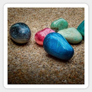 Polished Stones Two photography Sticker